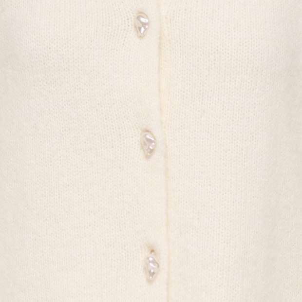 Only Casaco Amber Deco O-neck Knt Whitecap Gray Mel/barok Pearl
