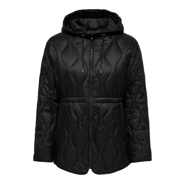 Only Casaco Tania Quilt Hood Black