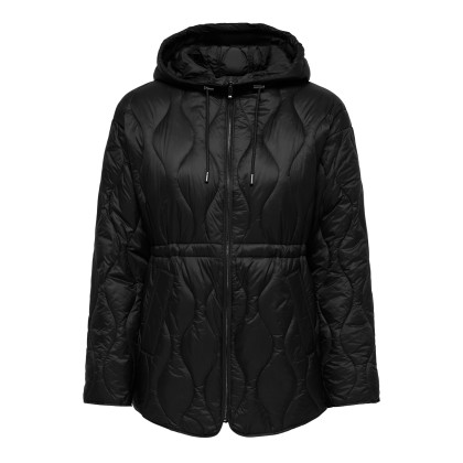 Only Casaco Tania Quilt Hood Black Only Casaco Tania Quilt Hood Black