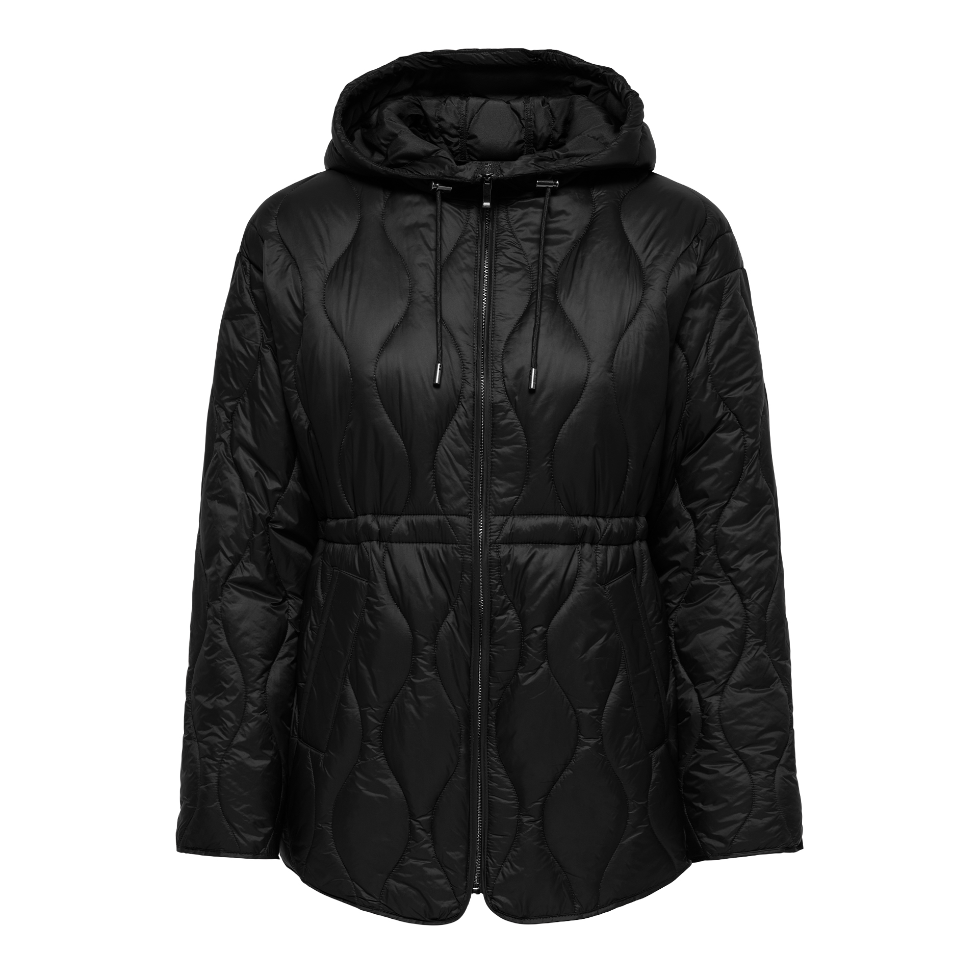 Only Casaco Tania Quilt Hood Black