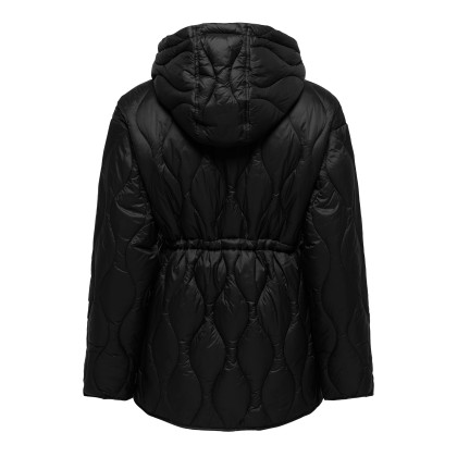 Only Casaco Tania Quilt Hood Black