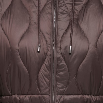 Only Casaco Tania Quilt Hood Coffee Bean