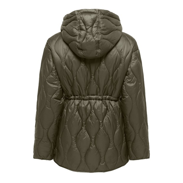 Only Casaco Tania Quilt Hood Kalamata