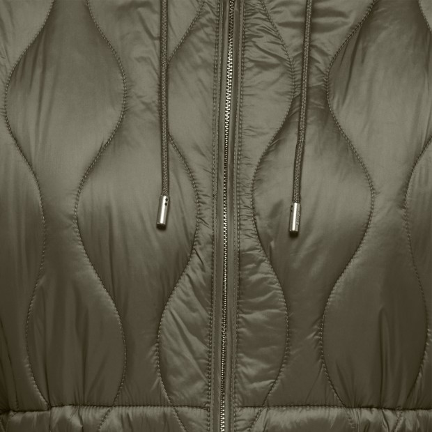 Only Casaco Tania Quilt Hood Kalamata