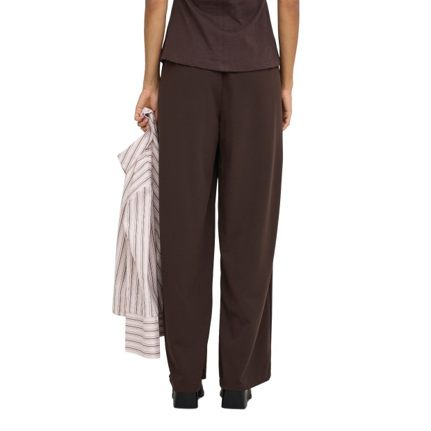Only Calça Bang Pleat Wide Coffee Bean