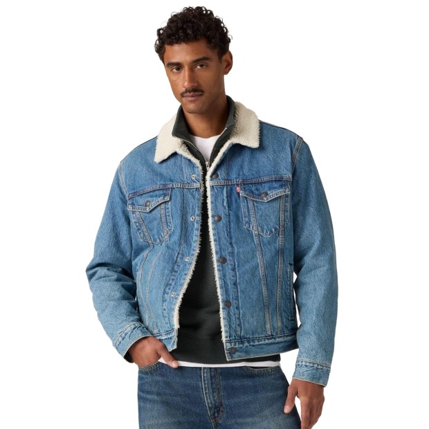 Levis Casaco Type 3 Sherpa Washed Away Sherpa