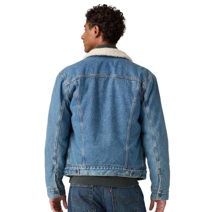 Levis Casaco Type 3 Sherpa Washed Away Sherpa Levis Casaco Type 3 Sherpa Washed Away Sherpa