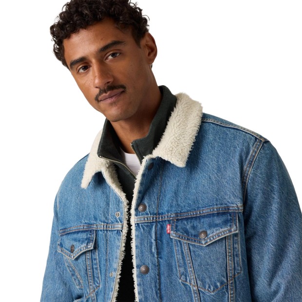 Levis Casaco Type 3 Sherpa Washed Away Sherpa