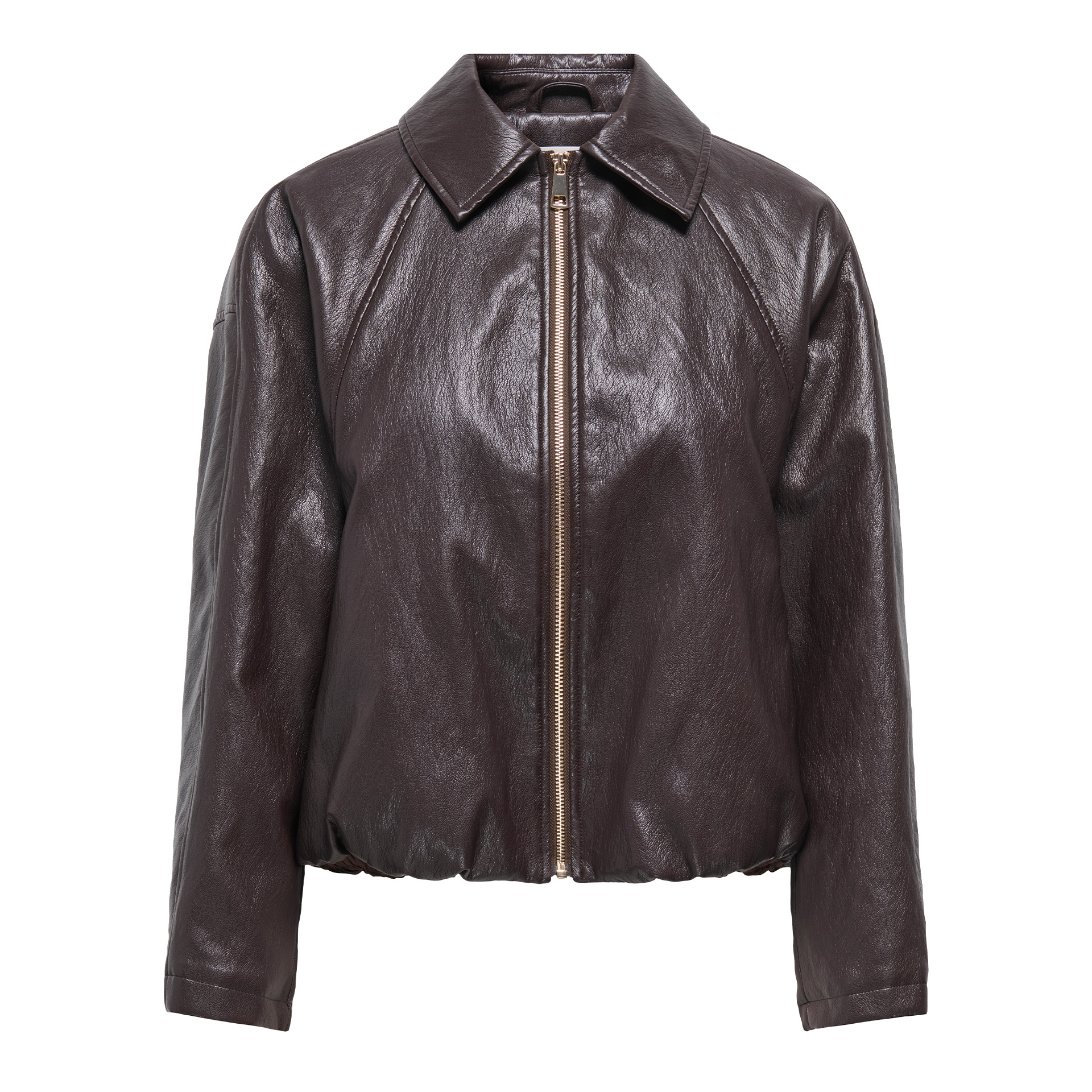 Only Casaco Masja Faux Leather Chocolate Torte