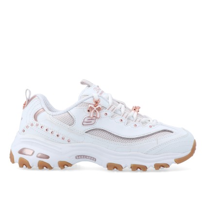 Skechers D lites 20th Anniversary White/rose Gold