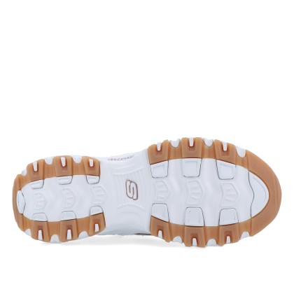 Skechers D lites 20th Anniversary White/rose Gold