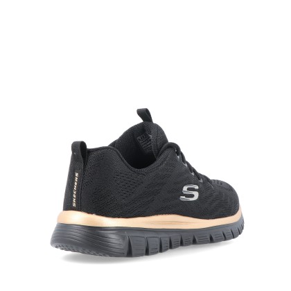 Skechers Graceful Get Connected Black/rose Gold Skechers Graceful Get Connected Black/rose Gold