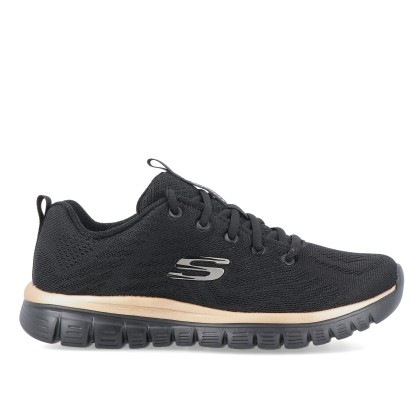 Skechers Graceful Get Connected Black/rose Gold Skechers Graceful Get Connected Black/rose Gold