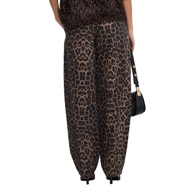 JDY Calça Bay Barrel Fossil Leo
