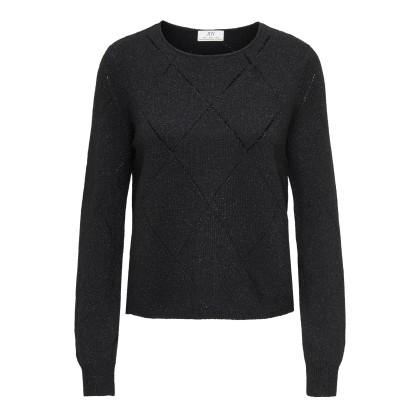 JDY Camisola Aspen Struc Glitter Knt Black Dtm Lurex JDY Camisola Aspen Struc Glitter Knt Black Dtm Lurex
