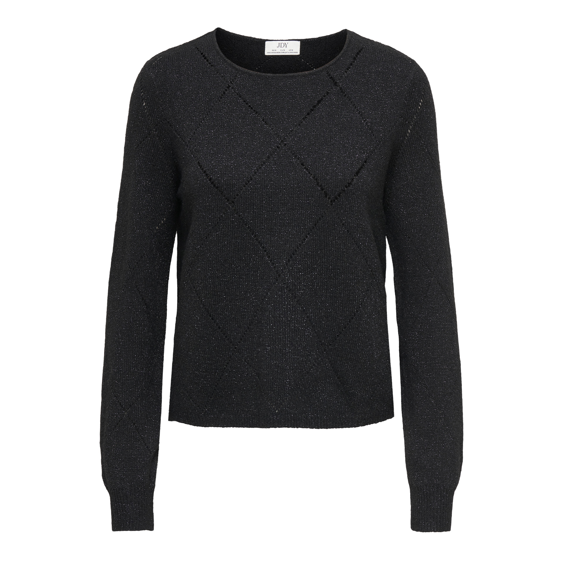 JDY Camisola Aspen Struc Glitter Knt Black Dtm Lurex
