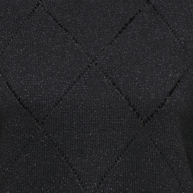 JDY Camisola Aspen Struc Glitter Knt Black Dtm Lurex