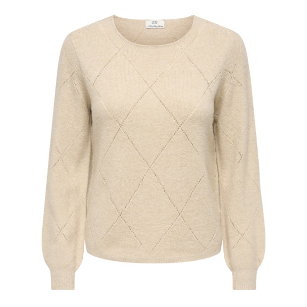 JDY Camisola Aspen Struc Glitter Knt Silver Lining Gold Lurex