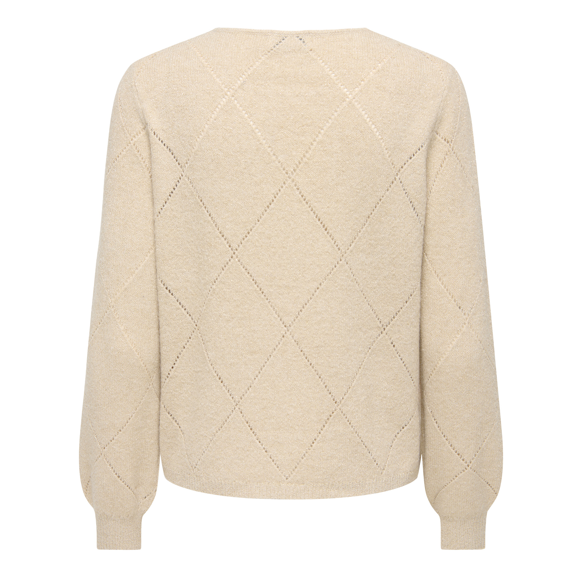 JDY Camisola Aspen Struc Glitter Knt Silver Lining Gold Lurex