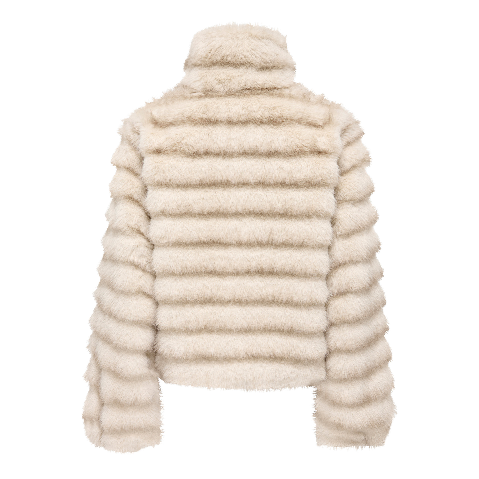 JDY Casaco Allie Faux Fur Silver Lining