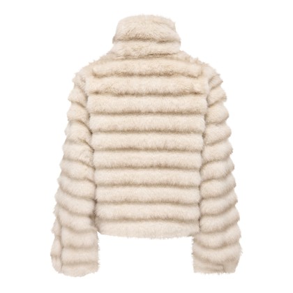 JDY Casaco Allie Faux Fur Silver Lining JDY Casaco Allie Faux Fur Silver Lining