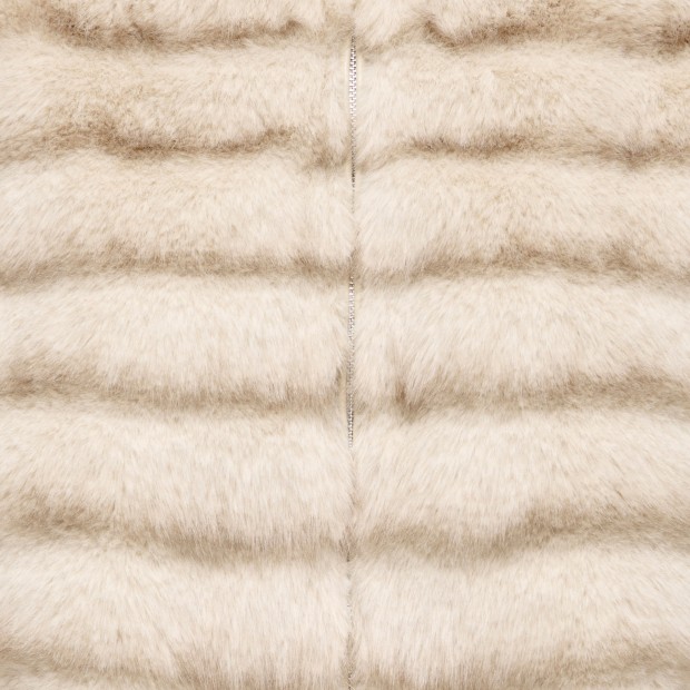 JDY Casaco Allie Faux Fur Silver Lining