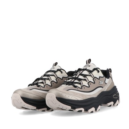 Skechers D lite Max Taupe/black