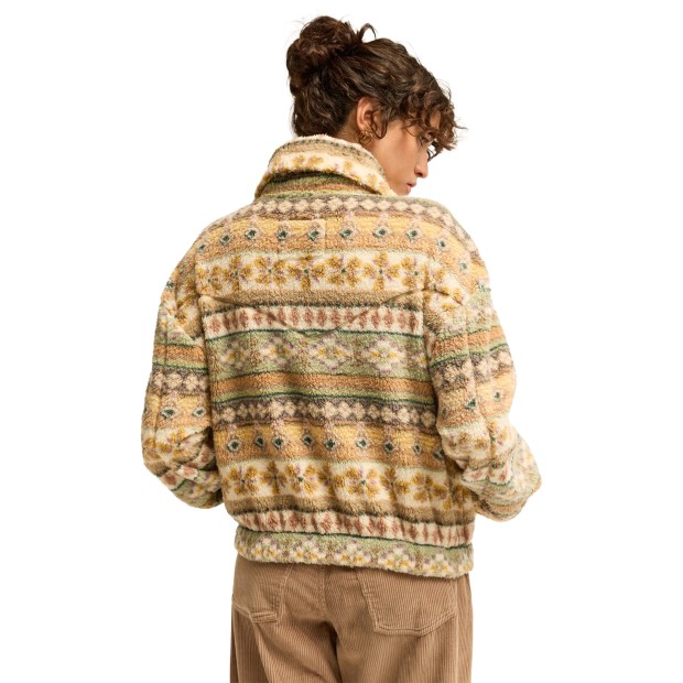 Billabong Sweat Polar Barra Half Zip Sea Fog