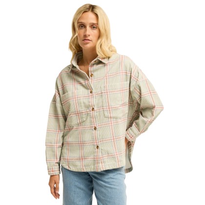 Billabong Camisa Ls Stoked On You Smoke Green Billabong Camisa Ls Stoked On You Smoke Green