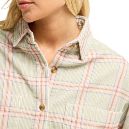 Billabong Camisa Ls Stoked On You Smoke Green Billabong Camisa Ls Stoked On You Smoke Green