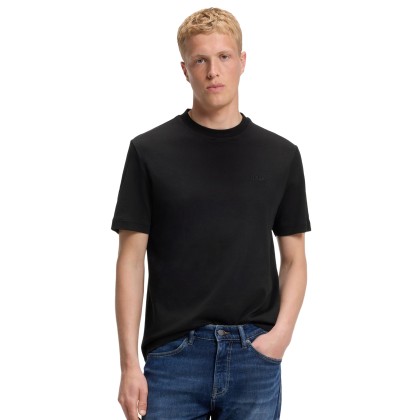 BOSS T-shirt Interlock Black BOSS T-shirt Interlock Black