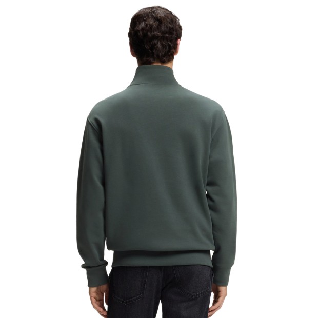 BOSS Sweat Ze Smallzip Open Green