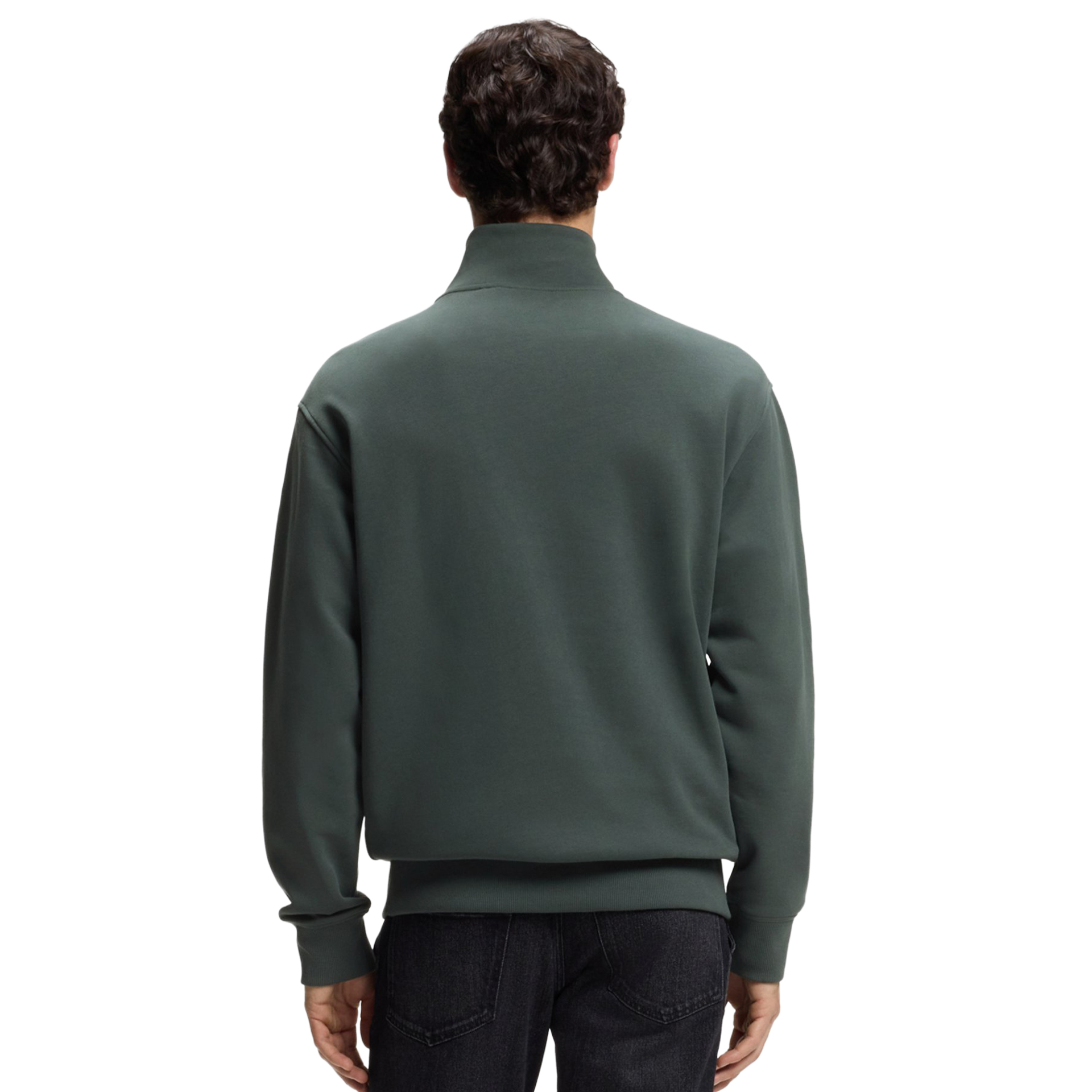 BOSS Sweat Ze Smallzip Open Green