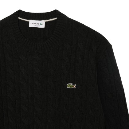 Lacoste Camisola Crewnecks Carded Wool Dark Varech Lacoste Camisola Crewnecks Carded Wool Dark Varech