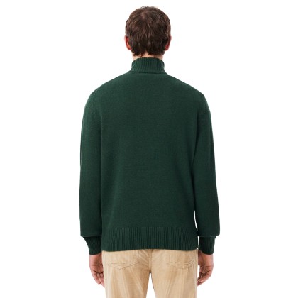 Lacoste Camisola Half-zip Carded Wool Sinople Lacoste Camisola Half-zip Carded Wool Sinople