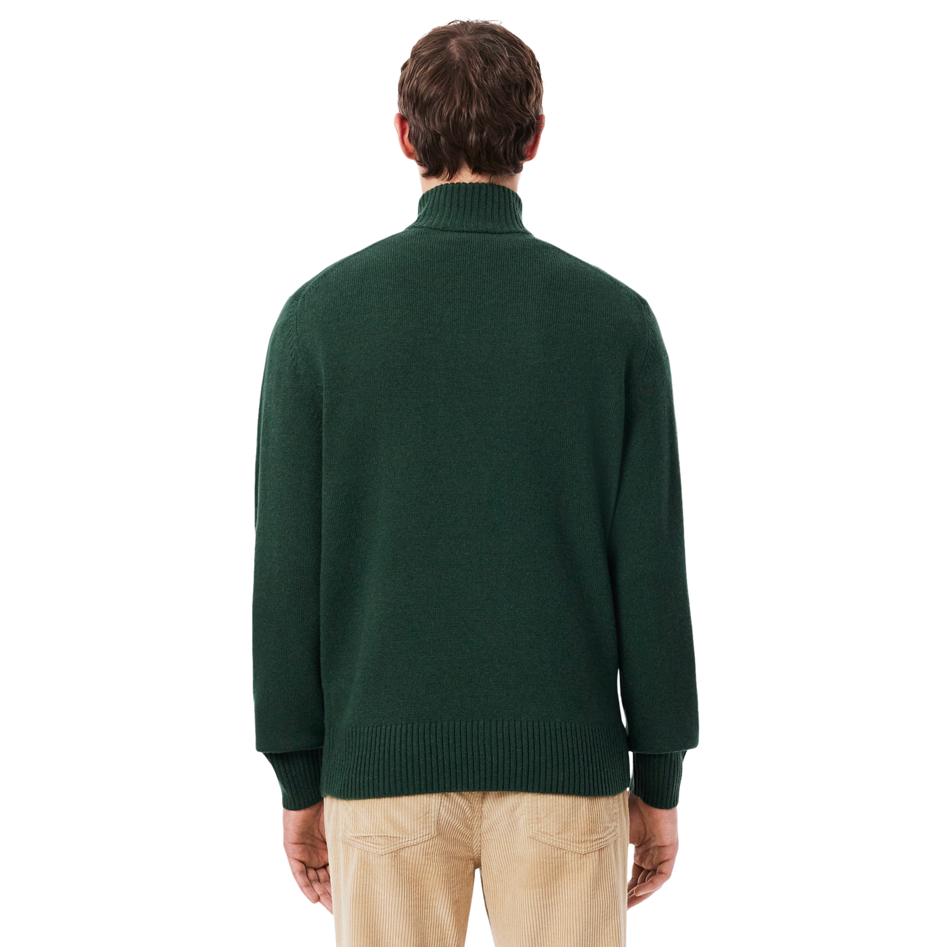 Lacoste Camisola Half-zip Carded Wool Sinople