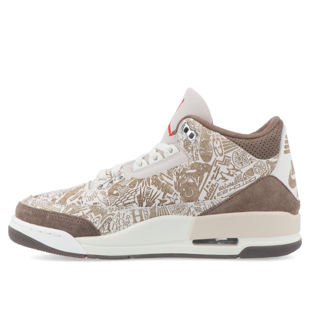 Jordan Air 3 Retro Laser Phantom/university Red-palomino-sail