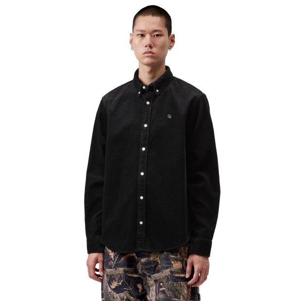 Carhartt Wip Camisa Madison Cord Soot