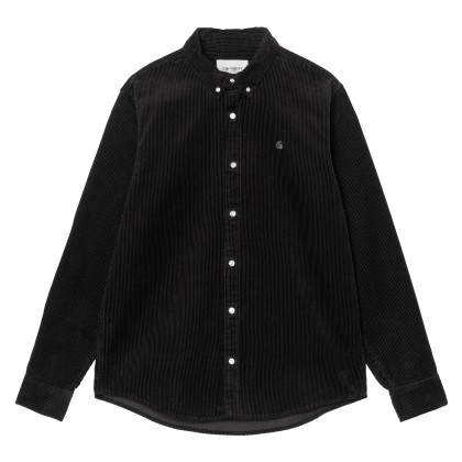 Carhartt Wip Camisa Madison Cord Soot Carhartt Wip Camisa Madison Cord Soot