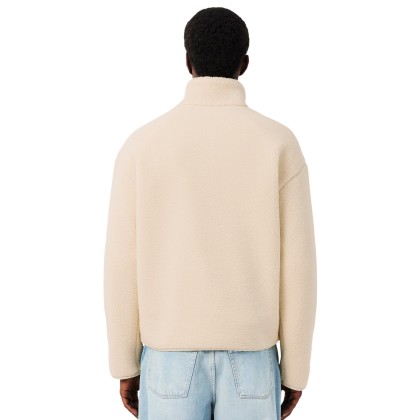 Lacoste Sweat High Neck Half-zip Fleece Naturalurel Clair