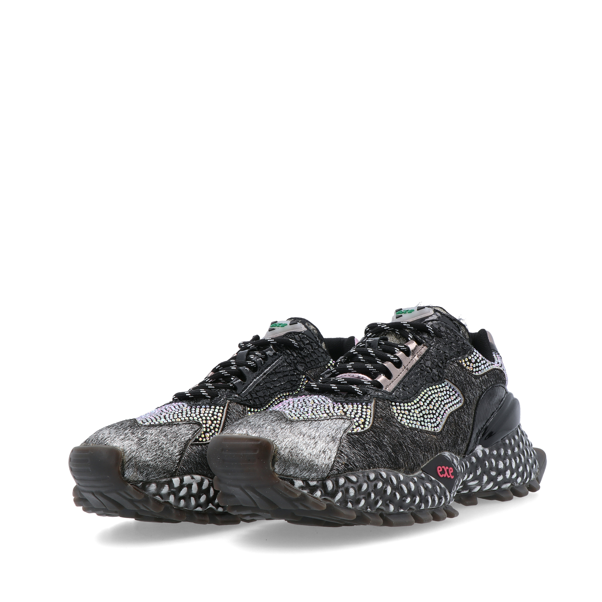 Exé 928-12 Leather Blk/purple