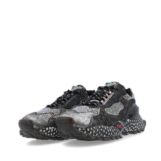 Exé 928-12 Leather Blk/purple
