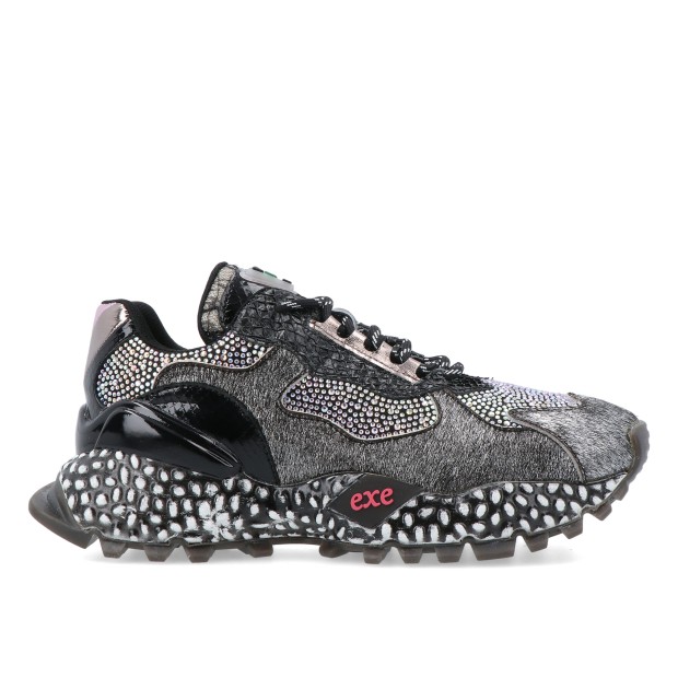 Exé 928-12 Leather Blk/purple