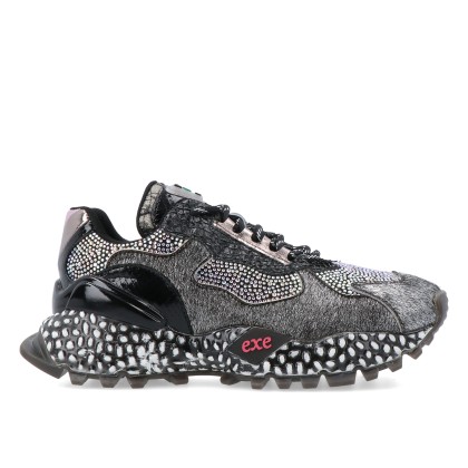 Ex� 928-12 Leather Blk/purple