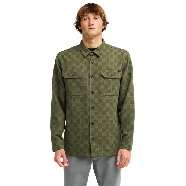 Billabong Camisa Ls Offshore Jacquard Flannel Winter Moss