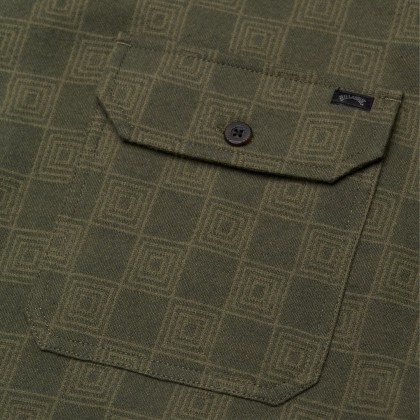 Billabong Camisa Ls Offshore Jacquard Flannel Winter Moss Billabong Camisa Ls Offshore Jacquard Flannel Winter Moss
