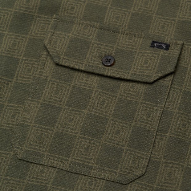 Billabong Camisa Ls Offshore Jacquard Flannel Winter Moss