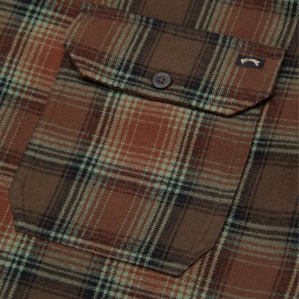 Billabong Camisa Ls Offshore Flannel Dark Cedar Billabong Camisa Ls Offshore Flannel Dark Cedar