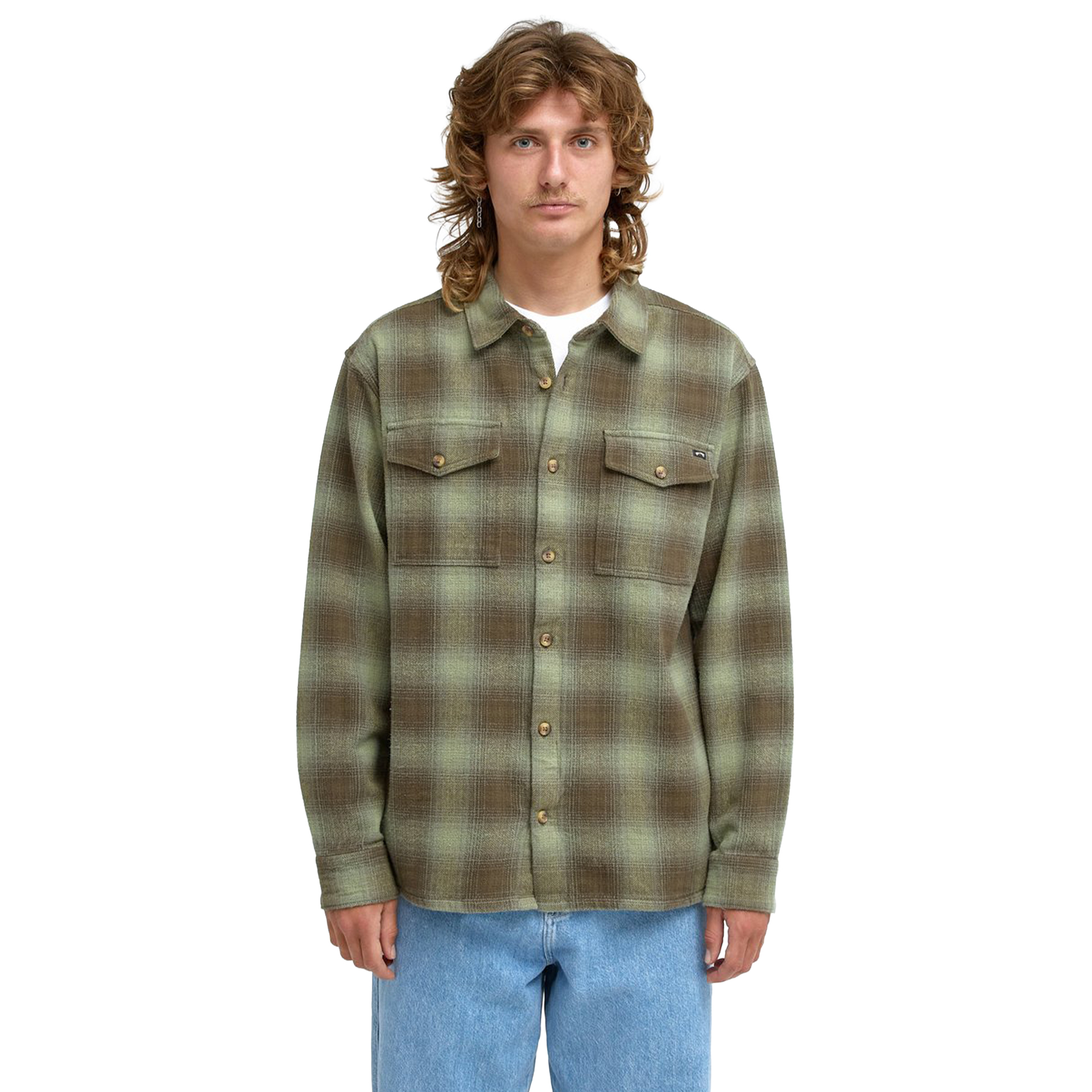 Billabong Camisa Ls Ventura Overshirt Hedge Green