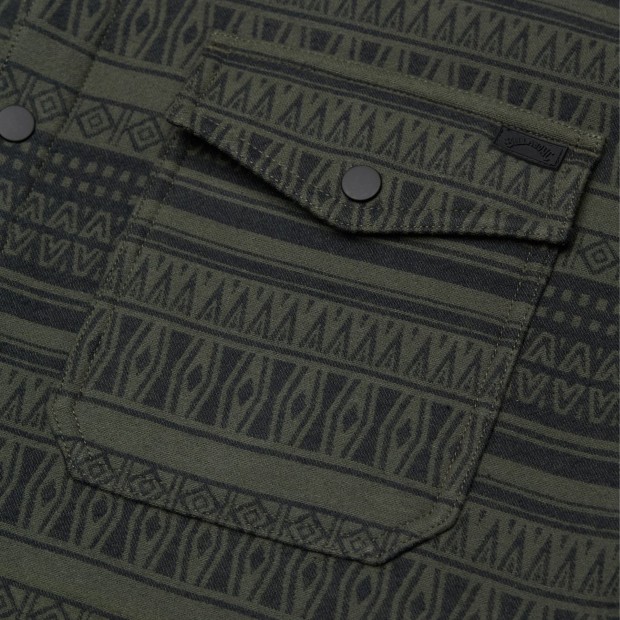 Billabong Camisa Polar Furnace Bonded Jacquar Black
